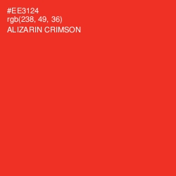 #EE3124 - Alizarin Crimson Color Image